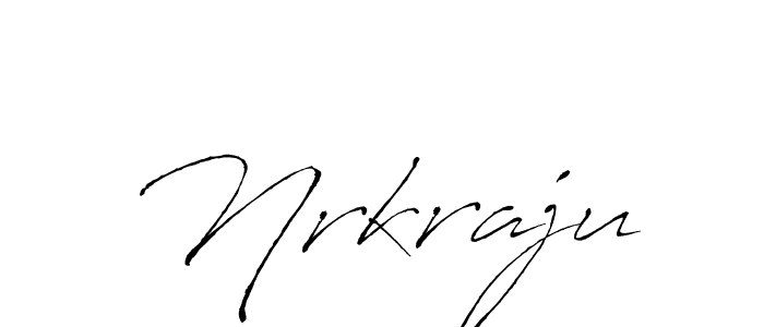 Make a beautiful signature design for name Nrkraju. With this signature (Antro_Vectra) style, you can create a handwritten signature for free. Nrkraju signature style 6 images and pictures png