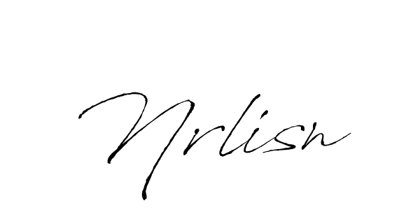 Design your own signature with our free online signature maker. With this signature software, you can create a handwritten (Antro_Vectra) signature for name Nrlisn. Nrlisn signature style 6 images and pictures png