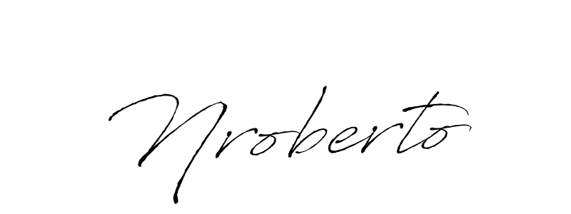 Use a signature maker to create a handwritten signature online. With this signature software, you can design (Antro_Vectra) your own signature for name Nroberto. Nroberto signature style 6 images and pictures png