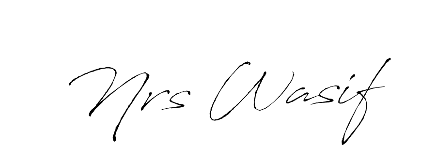 Antro_Vectra is a professional signature style that is perfect for those who want to add a touch of class to their signature. It is also a great choice for those who want to make their signature more unique. Get Nrs Wasif name to fancy signature for free. Nrs Wasif signature style 6 images and pictures png