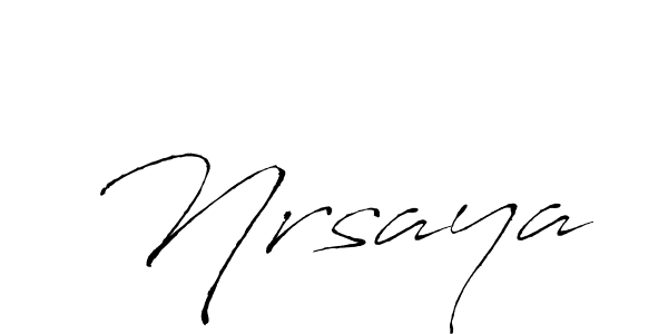 Once you've used our free online signature maker to create your best signature Antro_Vectra style, it's time to enjoy all of the benefits that Nrsaya name signing documents. Nrsaya signature style 6 images and pictures png