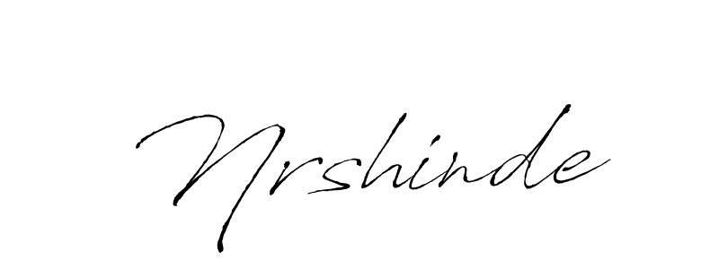 How to make Nrshinde signature? Antro_Vectra is a professional autograph style. Create handwritten signature for Nrshinde name. Nrshinde signature style 6 images and pictures png