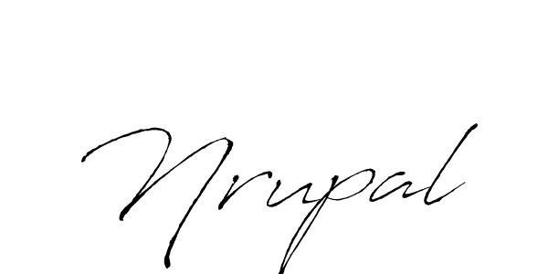 Create a beautiful signature design for name Nrupal. With this signature (Antro_Vectra) fonts, you can make a handwritten signature for free. Nrupal signature style 6 images and pictures png