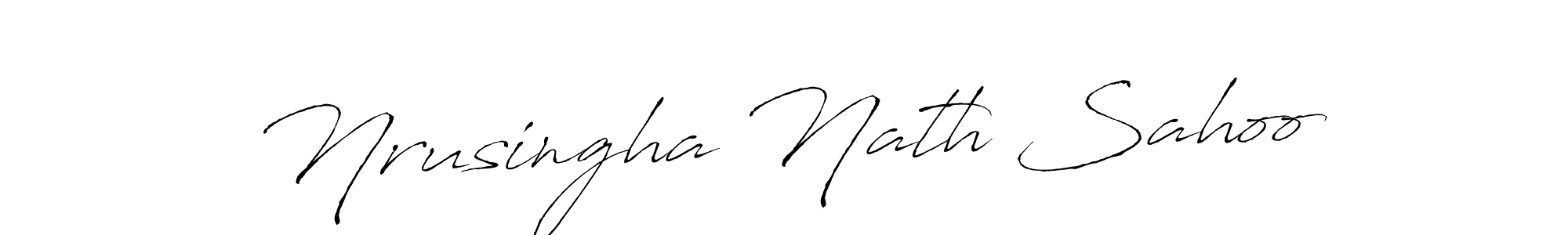 Use a signature maker to create a handwritten signature online. With this signature software, you can design (Antro_Vectra) your own signature for name Nrusingha Nath Sahoo. Nrusingha Nath Sahoo signature style 6 images and pictures png