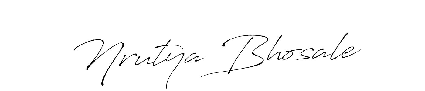 Design your own signature with our free online signature maker. With this signature software, you can create a handwritten (Antro_Vectra) signature for name Nrutya Bhosale. Nrutya Bhosale signature style 6 images and pictures png