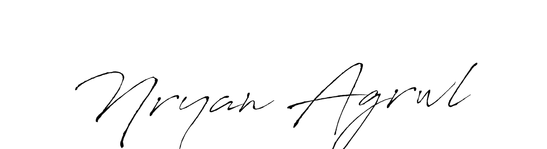 Similarly Antro_Vectra is the best handwritten signature design. Signature creator online .You can use it as an online autograph creator for name Nryan Agrwl. Nryan Agrwl signature style 6 images and pictures png