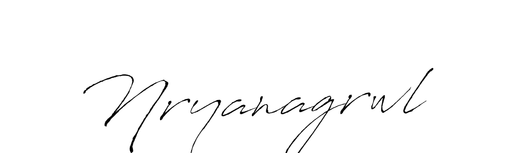 The best way (Antro_Vectra) to make a short signature is to pick only two or three words in your name. The name Nryanagrwl include a total of six letters. For converting this name. Nryanagrwl signature style 6 images and pictures png