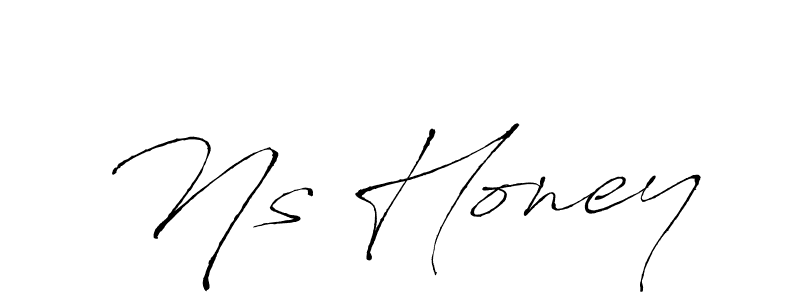 You should practise on your own different ways (Antro_Vectra) to write your name (Ns Honey) in signature. don't let someone else do it for you. Ns Honey signature style 6 images and pictures png