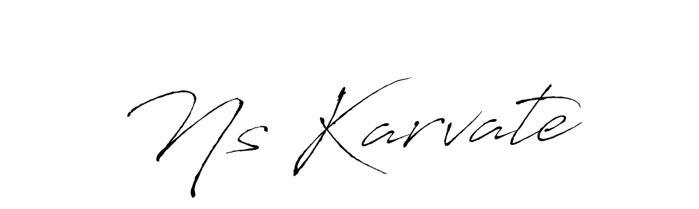 Antro_Vectra is a professional signature style that is perfect for those who want to add a touch of class to their signature. It is also a great choice for those who want to make their signature more unique. Get Ns Karvate name to fancy signature for free. Ns Karvate signature style 6 images and pictures png