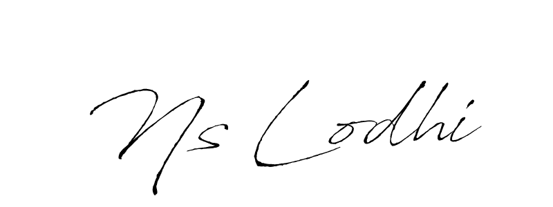 Also You can easily find your signature by using the search form. We will create Ns Lodhi name handwritten signature images for you free of cost using Antro_Vectra sign style. Ns Lodhi signature style 6 images and pictures png