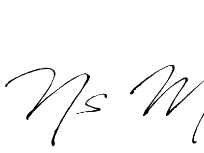 You can use this online signature creator to create a handwritten signature for the name Ns M. This is the best online autograph maker. Ns M signature style 6 images and pictures png
