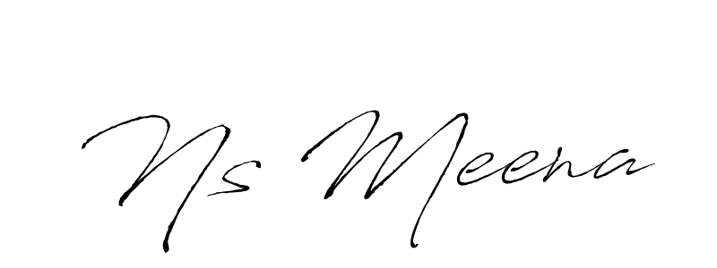 Make a beautiful signature design for name Ns Meena. Use this online signature maker to create a handwritten signature for free. Ns Meena signature style 6 images and pictures png