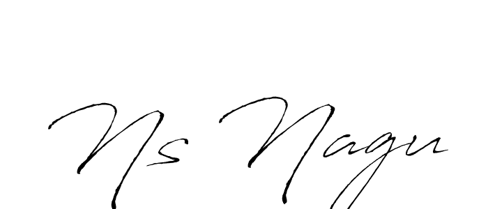 Create a beautiful signature design for name Ns Nagu. With this signature (Antro_Vectra) fonts, you can make a handwritten signature for free. Ns Nagu signature style 6 images and pictures png