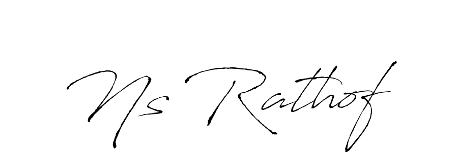 How to make Ns Rathof signature? Antro_Vectra is a professional autograph style. Create handwritten signature for Ns Rathof name. Ns Rathof signature style 6 images and pictures png