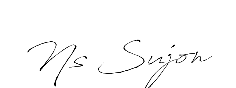 Ns Sujon stylish signature style. Best Handwritten Sign (Antro_Vectra) for my name. Handwritten Signature Collection Ideas for my name Ns Sujon. Ns Sujon signature style 6 images and pictures png