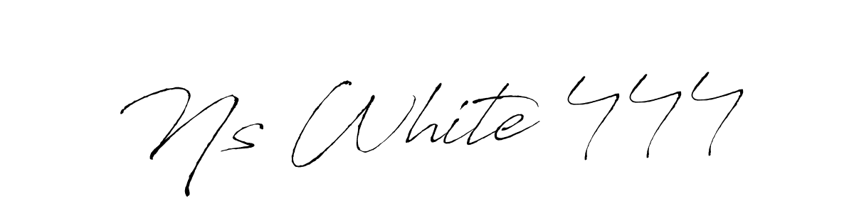 Ns White 444 stylish signature style. Best Handwritten Sign (Antro_Vectra) for my name. Handwritten Signature Collection Ideas for my name Ns White 444. Ns White 444 signature style 6 images and pictures png