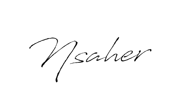 You should practise on your own different ways (Antro_Vectra) to write your name (Nsaher) in signature. don't let someone else do it for you. Nsaher signature style 6 images and pictures png