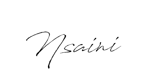 This is the best signature style for the Nsaini name. Also you like these signature font (Antro_Vectra). Mix name signature. Nsaini signature style 6 images and pictures png