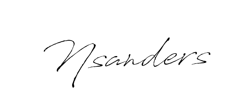 It looks lik you need a new signature style for name Nsanders. Design unique handwritten (Antro_Vectra) signature with our free signature maker in just a few clicks. Nsanders signature style 6 images and pictures png