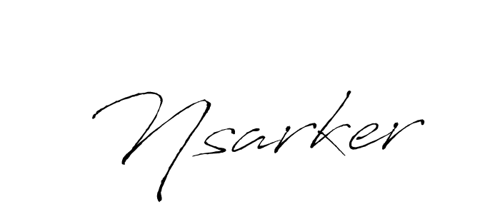 Also we have Nsarker name is the best signature style. Create professional handwritten signature collection using Antro_Vectra autograph style. Nsarker signature style 6 images and pictures png