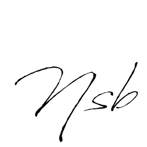 How to Draw Nsb signature style? Antro_Vectra is a latest design signature styles for name Nsb. Nsb signature style 6 images and pictures png