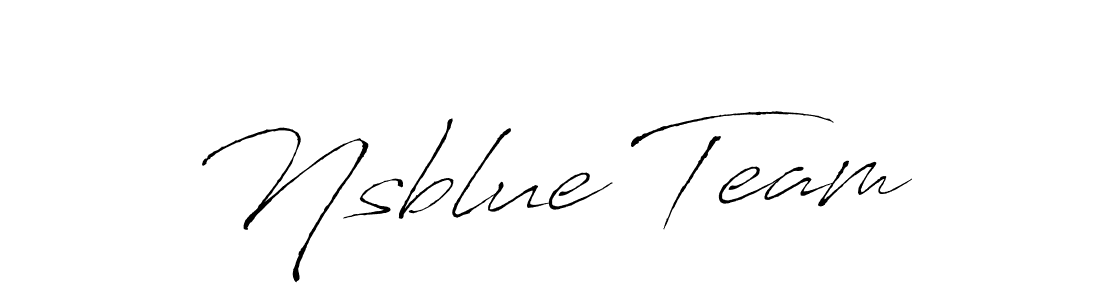 It looks lik you need a new signature style for name Nsblue Team. Design unique handwritten (Antro_Vectra) signature with our free signature maker in just a few clicks. Nsblue Team signature style 6 images and pictures png