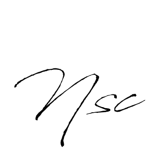It looks lik you need a new signature style for name Nsc. Design unique handwritten (Antro_Vectra) signature with our free signature maker in just a few clicks. Nsc signature style 6 images and pictures png