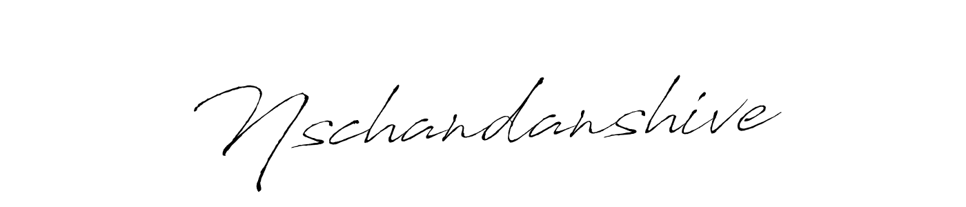 Create a beautiful signature design for name Nschandanshive. With this signature (Antro_Vectra) fonts, you can make a handwritten signature for free. Nschandanshive signature style 6 images and pictures png