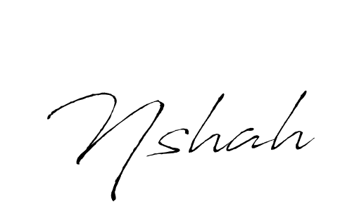 Best and Professional Signature Style for Nshah. Antro_Vectra Best Signature Style Collection. Nshah signature style 6 images and pictures png