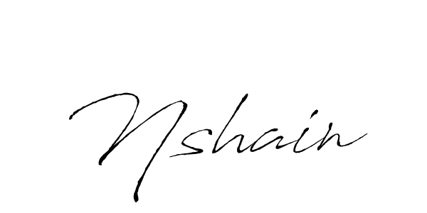 The best way (Antro_Vectra) to make a short signature is to pick only two or three words in your name. The name Nshain include a total of six letters. For converting this name. Nshain signature style 6 images and pictures png