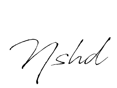 How to make Nshd signature? Antro_Vectra is a professional autograph style. Create handwritten signature for Nshd name. Nshd signature style 6 images and pictures png