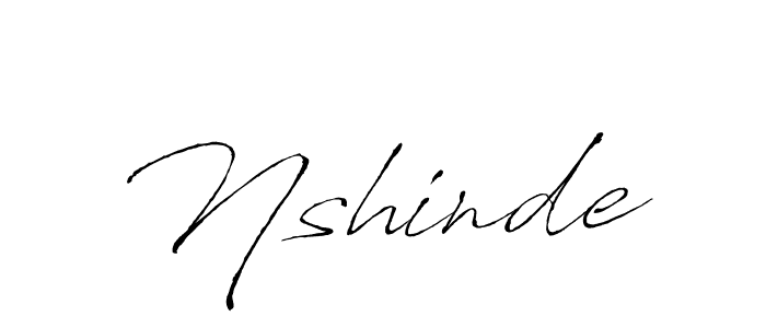 How to make Nshinde signature? Antro_Vectra is a professional autograph style. Create handwritten signature for Nshinde name. Nshinde signature style 6 images and pictures png