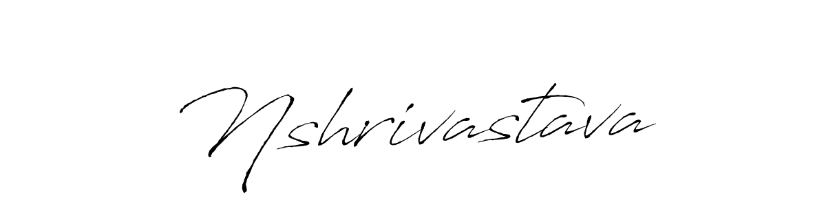 How to make Nshrivastava signature? Antro_Vectra is a professional autograph style. Create handwritten signature for Nshrivastava name. Nshrivastava signature style 6 images and pictures png