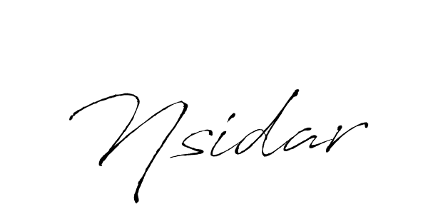 Also we have Nsidar name is the best signature style. Create professional handwritten signature collection using Antro_Vectra autograph style. Nsidar signature style 6 images and pictures png