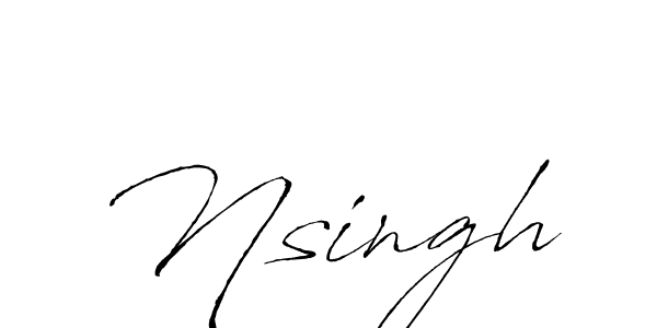 Nsingh stylish signature style. Best Handwritten Sign (Antro_Vectra) for my name. Handwritten Signature Collection Ideas for my name Nsingh. Nsingh signature style 6 images and pictures png