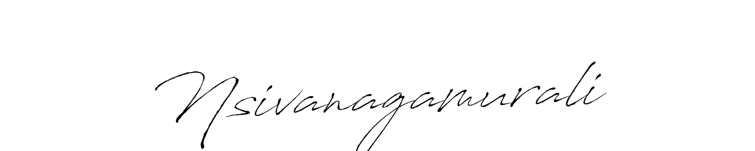 Design your own signature with our free online signature maker. With this signature software, you can create a handwritten (Antro_Vectra) signature for name Nsivanagamurali. Nsivanagamurali signature style 6 images and pictures png