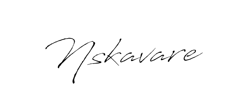 Make a beautiful signature design for name Nskavare. With this signature (Antro_Vectra) style, you can create a handwritten signature for free. Nskavare signature style 6 images and pictures png