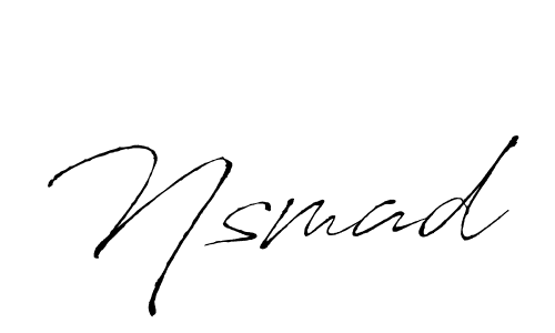 Make a beautiful signature design for name Nsmad. Use this online signature maker to create a handwritten signature for free. Nsmad signature style 6 images and pictures png