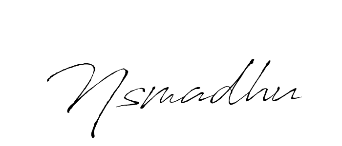 Similarly Antro_Vectra is the best handwritten signature design. Signature creator online .You can use it as an online autograph creator for name Nsmadhu. Nsmadhu signature style 6 images and pictures png