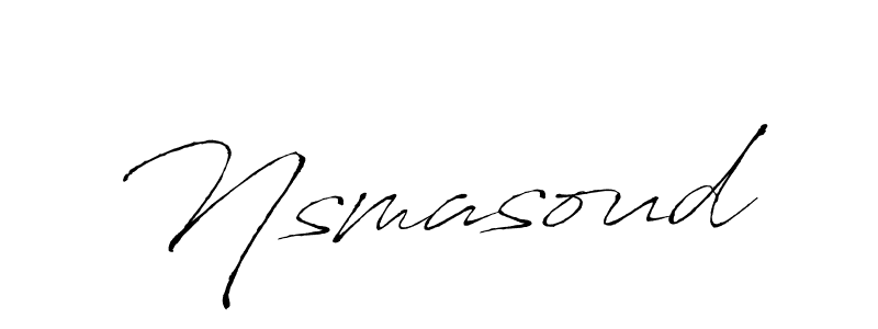 Make a beautiful signature design for name Nsmasoud. With this signature (Antro_Vectra) style, you can create a handwritten signature for free. Nsmasoud signature style 6 images and pictures png