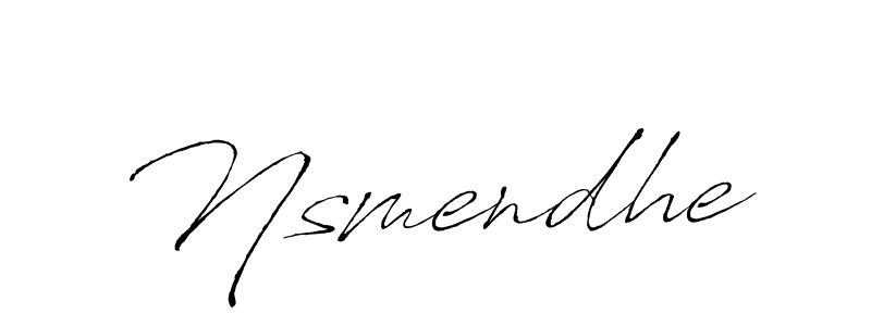 Use a signature maker to create a handwritten signature online. With this signature software, you can design (Antro_Vectra) your own signature for name Nsmendhe. Nsmendhe signature style 6 images and pictures png