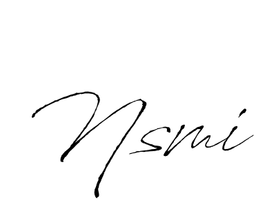 Best and Professional Signature Style for Nsmi. Antro_Vectra Best Signature Style Collection. Nsmi signature style 6 images and pictures png