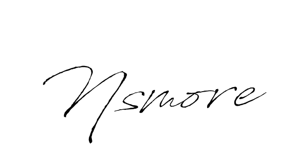 How to make Nsmore name signature. Use Antro_Vectra style for creating short signs online. This is the latest handwritten sign. Nsmore signature style 6 images and pictures png