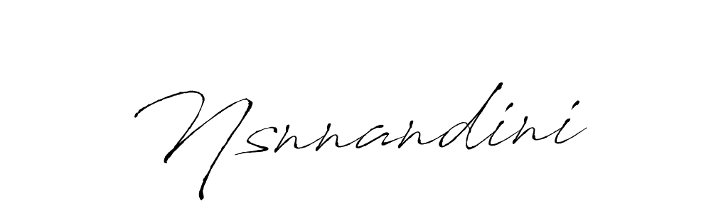 This is the best signature style for the Nsnnandini name. Also you like these signature font (Antro_Vectra). Mix name signature. Nsnnandini signature style 6 images and pictures png