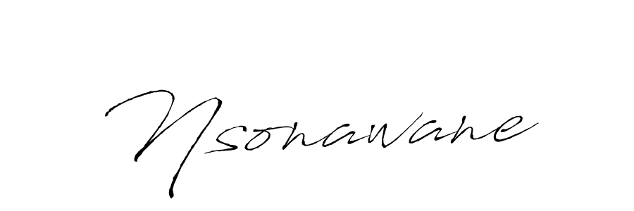 Nsonawane stylish signature style. Best Handwritten Sign (Antro_Vectra) for my name. Handwritten Signature Collection Ideas for my name Nsonawane. Nsonawane signature style 6 images and pictures png