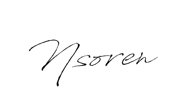 Nsoren stylish signature style. Best Handwritten Sign (Antro_Vectra) for my name. Handwritten Signature Collection Ideas for my name Nsoren. Nsoren signature style 6 images and pictures png