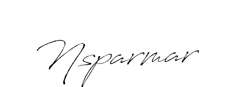 Create a beautiful signature design for name Nsparmar. With this signature (Antro_Vectra) fonts, you can make a handwritten signature for free. Nsparmar signature style 6 images and pictures png