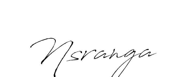 Create a beautiful signature design for name Nsranga. With this signature (Antro_Vectra) fonts, you can make a handwritten signature for free. Nsranga signature style 6 images and pictures png