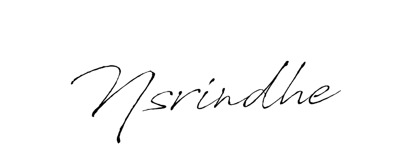 Design your own signature with our free online signature maker. With this signature software, you can create a handwritten (Antro_Vectra) signature for name Nsrindhe. Nsrindhe signature style 6 images and pictures png