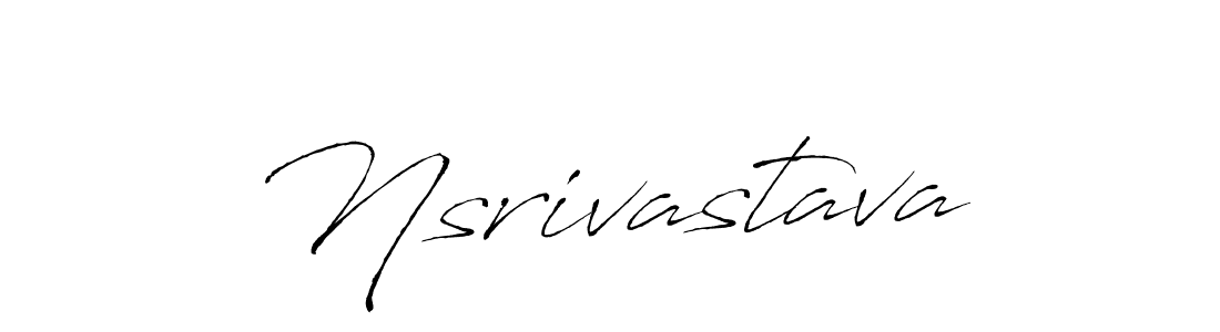 Use a signature maker to create a handwritten signature online. With this signature software, you can design (Antro_Vectra) your own signature for name Nsrivastava. Nsrivastava signature style 6 images and pictures png